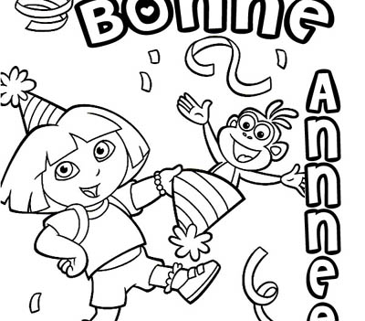 Coloriage Bonne Année