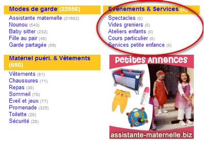 Petites Annonces : nouvelle rubrique